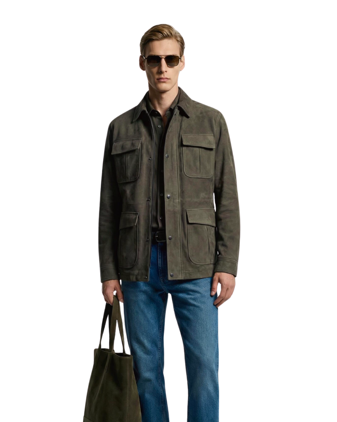 Italian Leather Hunting Jacket